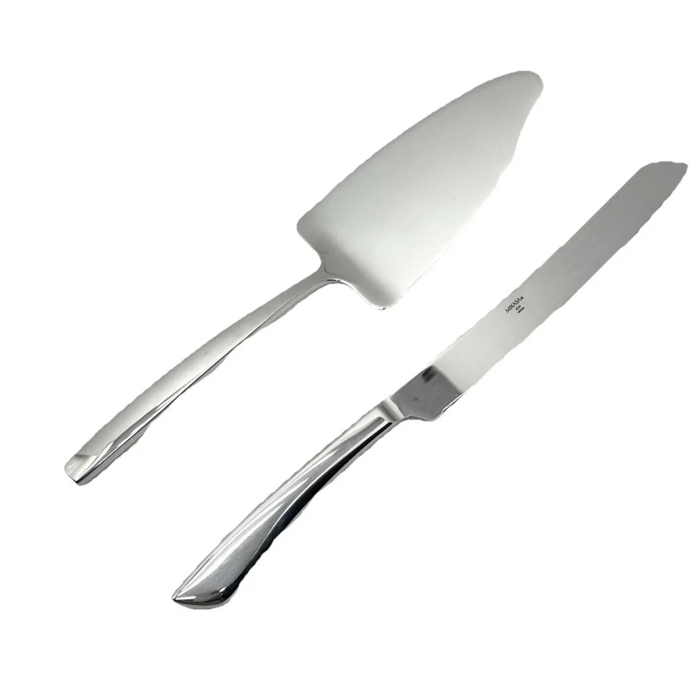 New Mikasa Kya Cake Knife Server Set Box Celebrate Wedding Stainless Steel